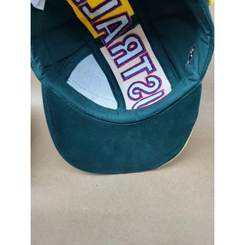 Australia Green & Yellow Cotton Strapback Baseball Cap Hat Strapback